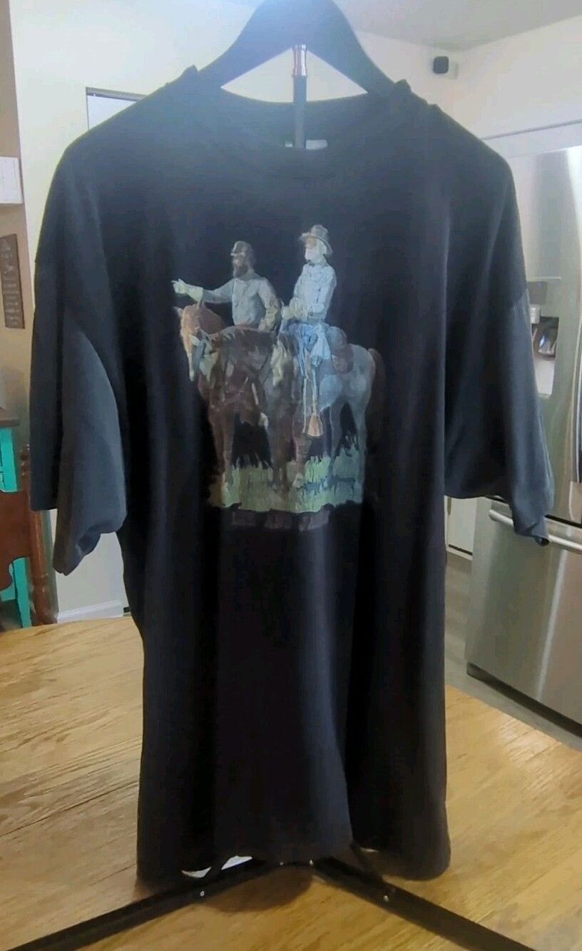 Vintage LEE AND JACKSON XXL BLACK T-SHIRT (15)